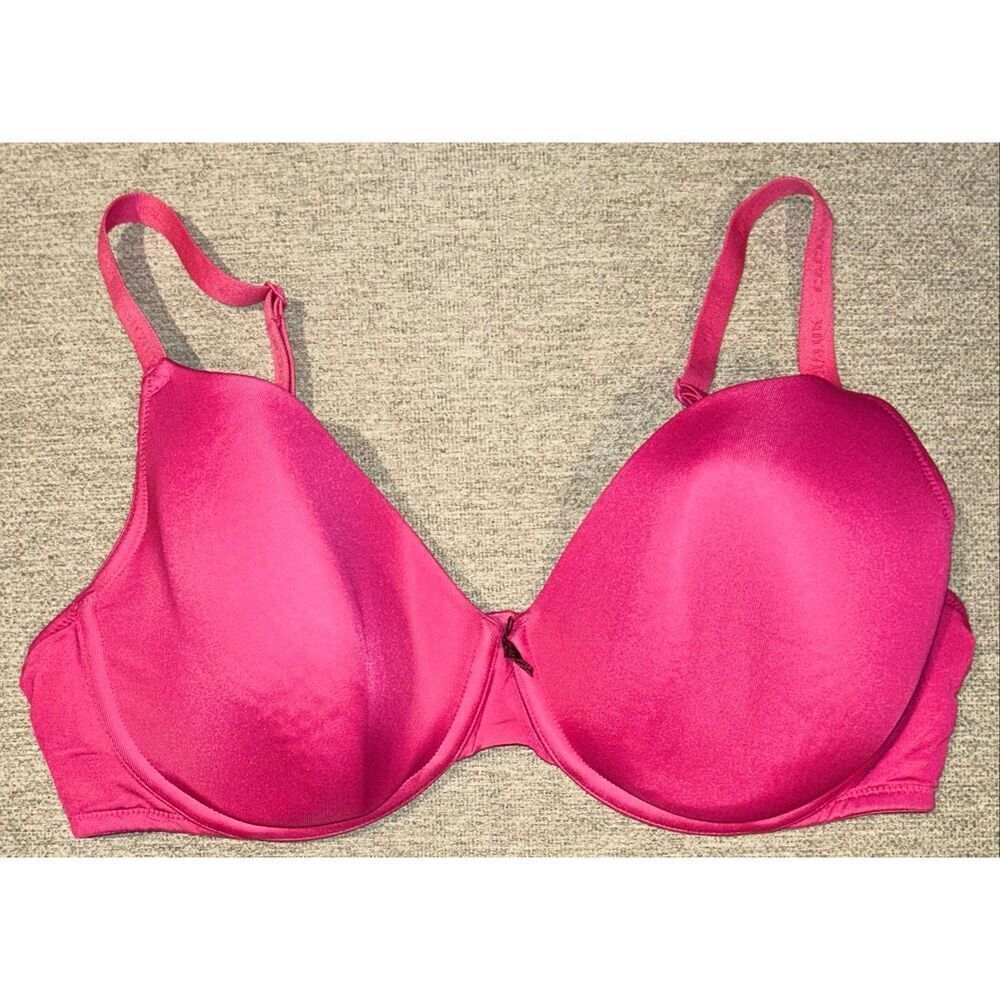 Cacique hot pink lightly lined t shirt bra size 40D